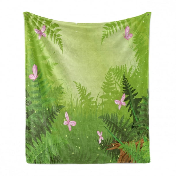 Landscape with Pink Butterflies and Fern Botany Branches Cartoon Woodland Cozy Plush for Indoor and Outdoor Use 50 x 70 Green Pink and Brown Ambesonne Forest Soft Flannel Fleece Throw Blanket Landscape with Pink Butterflies and Fern Botany Branches Cartoon Woodland Cozy Plush for Indoor and Outdoor Use 50 x 70 Green Pink and Brown Ambesonne Forest Soft Flannel Fleece Throw Blanket